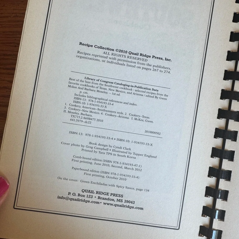 Best of the Best from‎ the Southwest Cookbook Texas New Mexico Arizona